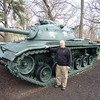Craig with Patton M-48 Tank