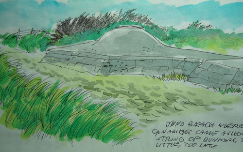 German machine gun outpost, Juno Beach
